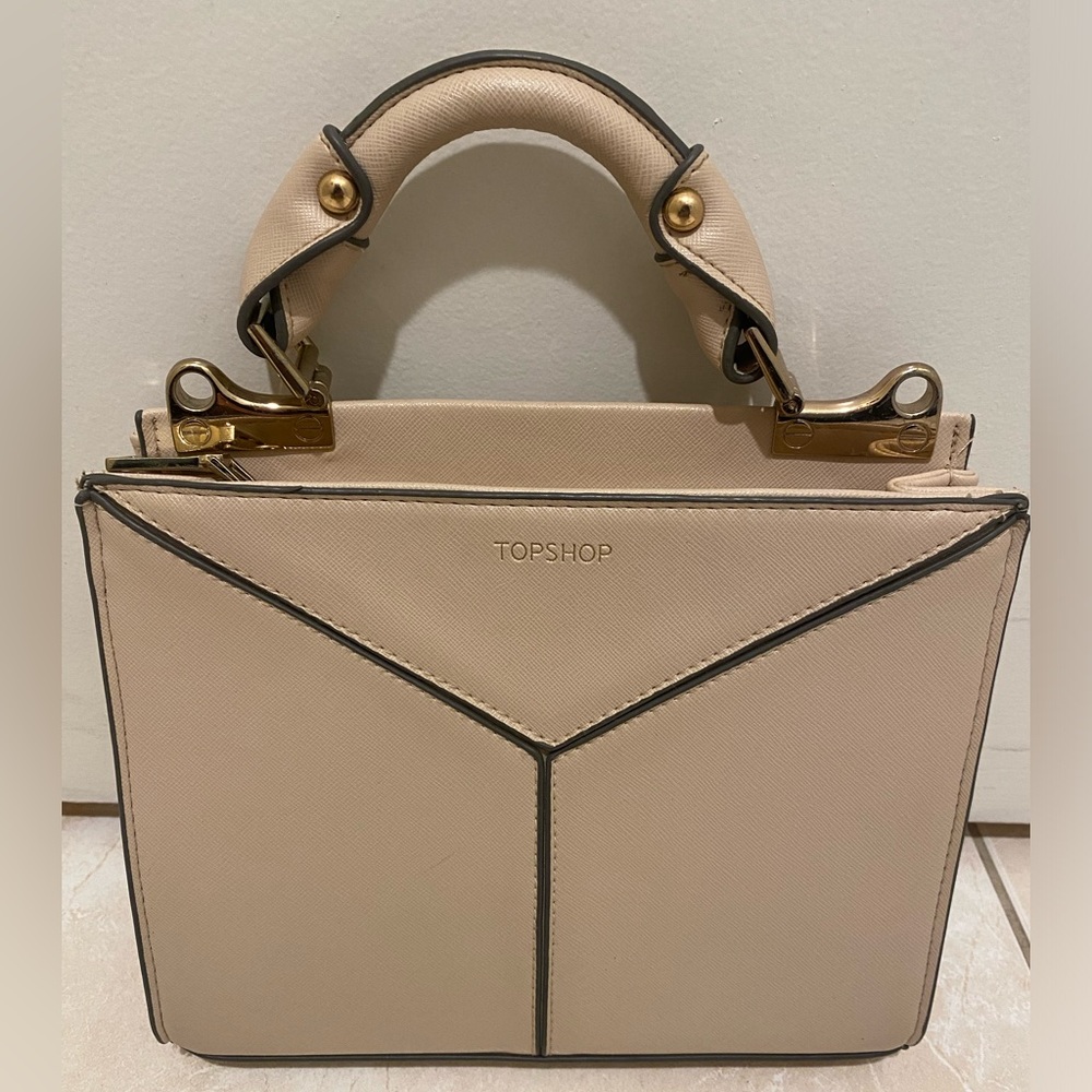 Top shop cream/light rose handbag